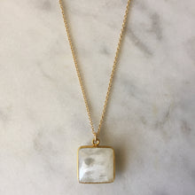 Goddess Square Necklace - Moonstone