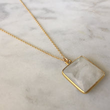 Goddess Square Necklace - Moonstone