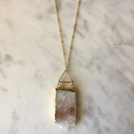 Creative Force Triangle Necklace - Amethyst