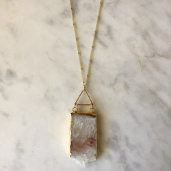 Creative Force Triangle Necklace - Amethyst
