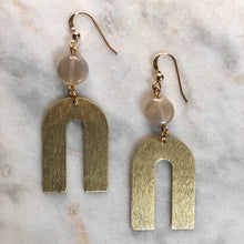 Flexible Mind Earrings - Grey Moonstone