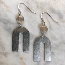 Flexible Mind Earrings - Grey Moonstone
