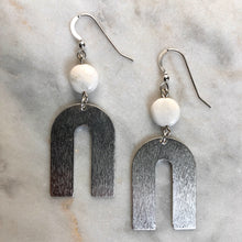 Flexible Mind Earrings - White Moonstone