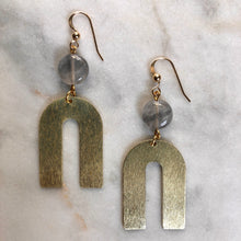 Flexible Mind Earrings - Grey Quartz