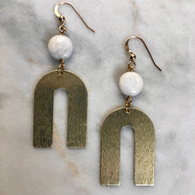 Flexible Mind Earrings - White Moonstone