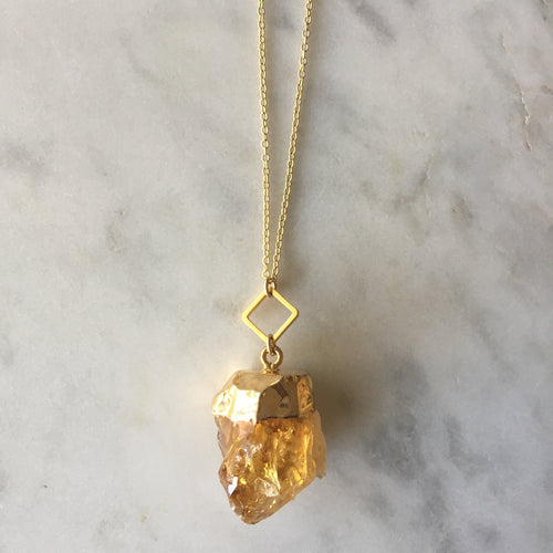 I Am Confident Necklace - Citrine