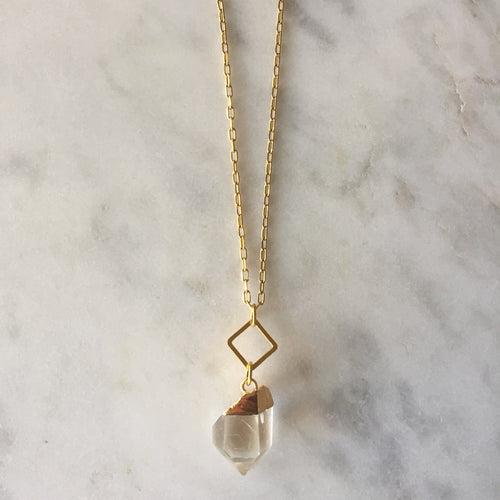 Clear Intentions Necklace - Clear Quartz