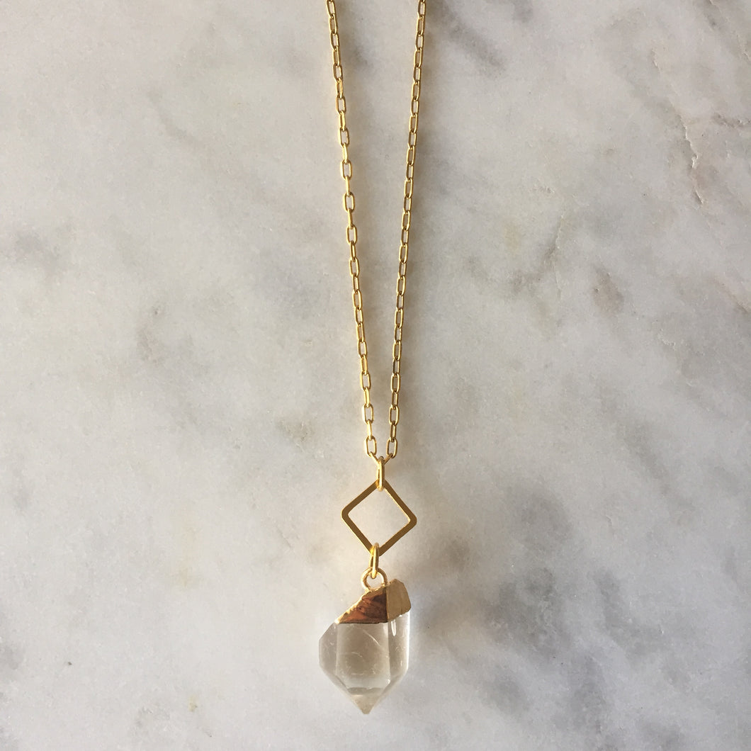Clear Intentions Necklace - Clear Quartz