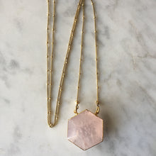 I Am Love Necklace - Rose Quartz