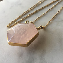 I Am Love Necklace - Rose Quartz