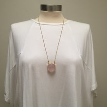 I Am Love Necklace - Rose Quartz