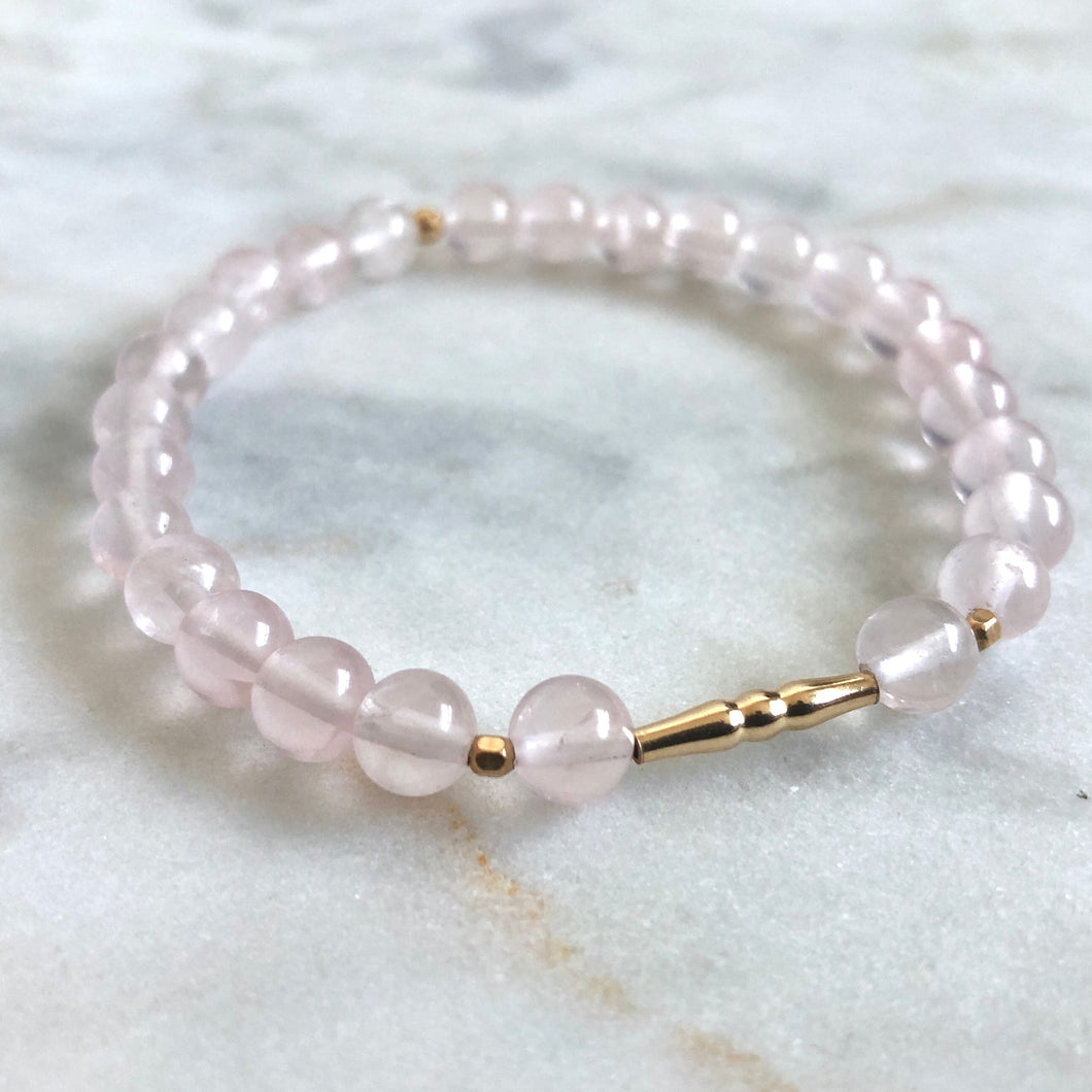 New Kind of Freedom Bracelet - Rose Quartz