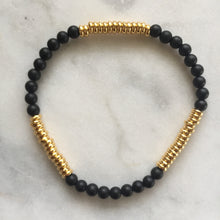 Onyx layering bracelet