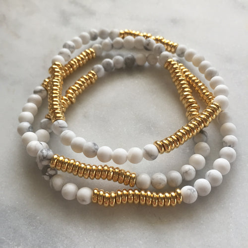 Sattva Bracelet - Howlite