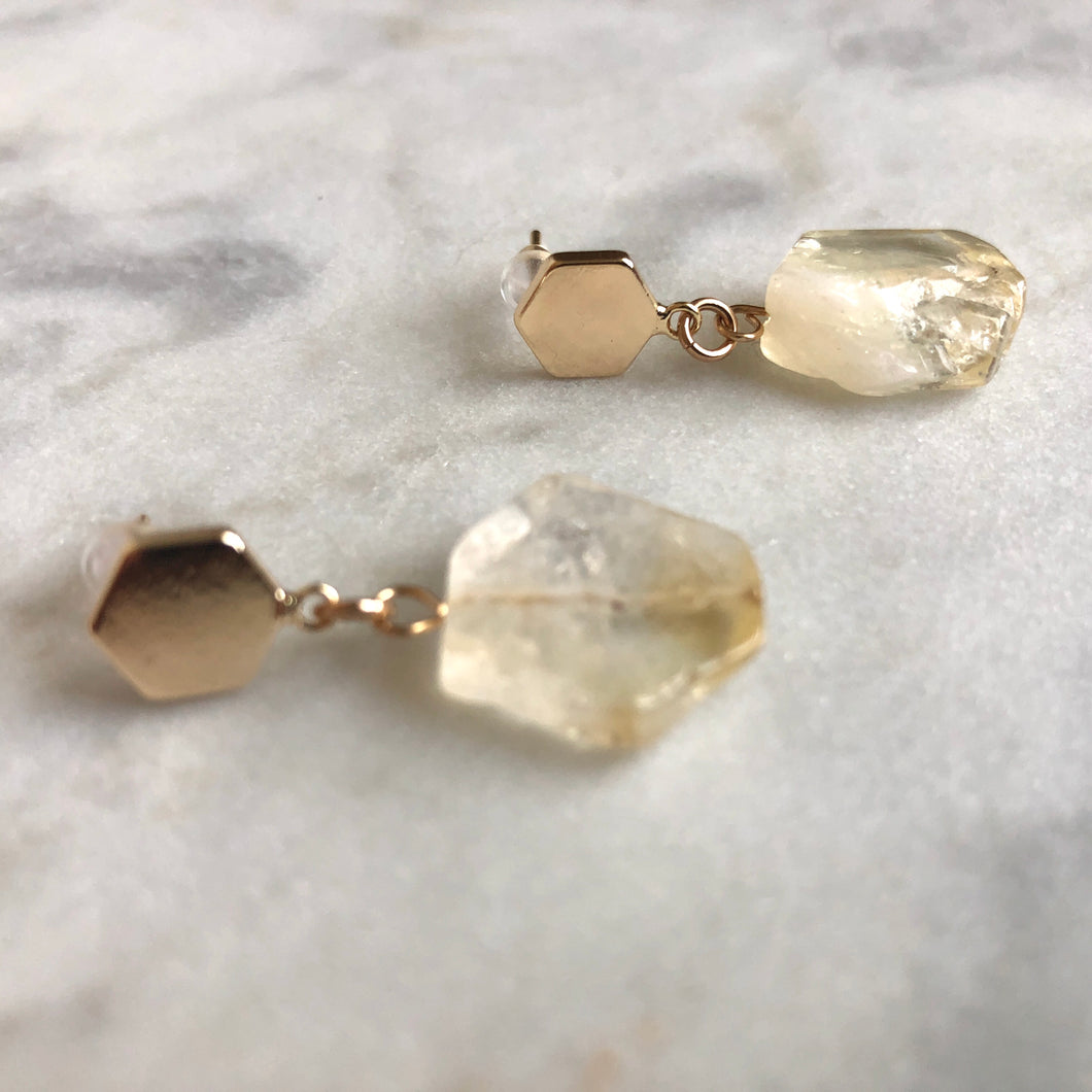 Harmony Earrings - Citrine