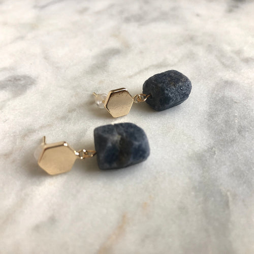 Harmony Earrings - Blue Sapphire