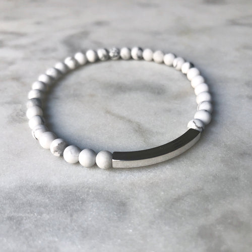 Simplicity II Bracelet - Howlite
