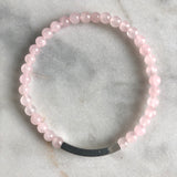 Simplicity II Bracelet - Rose Quartz