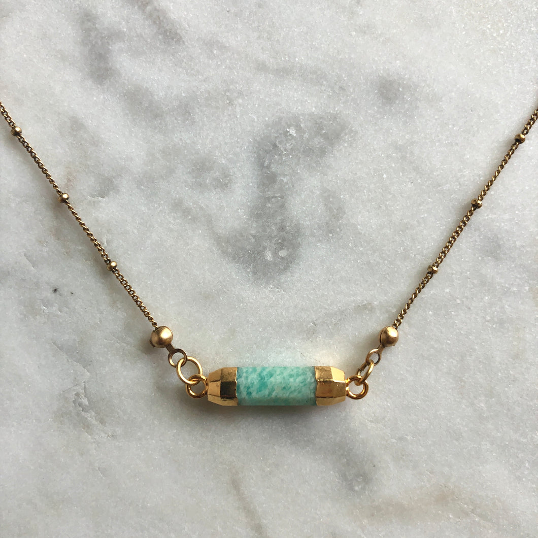 Speak Your Truth Necklace - Amazonite
