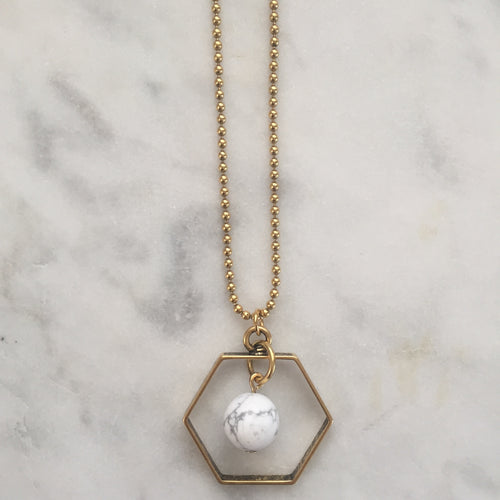 Satya Necklace - Howlite