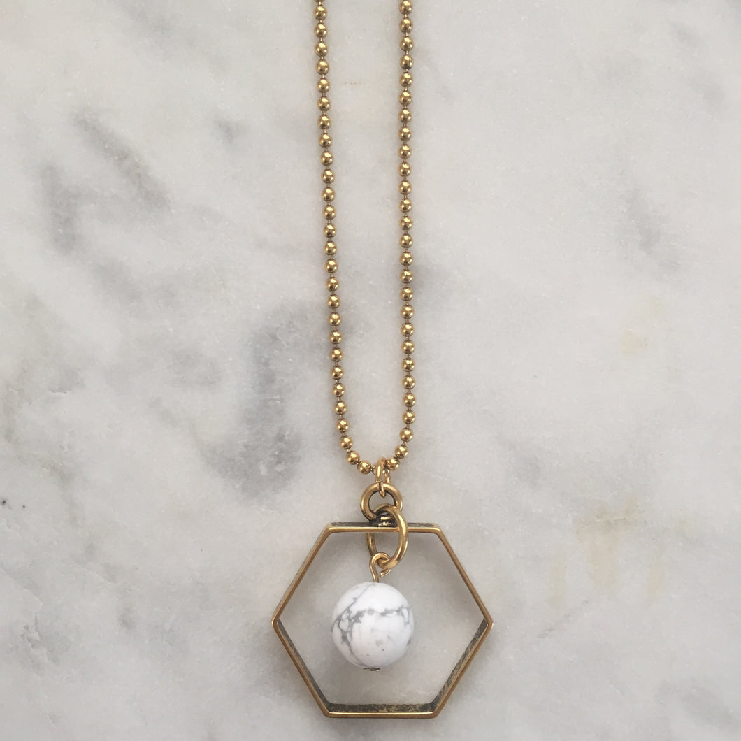 Satya Necklace - Howlite