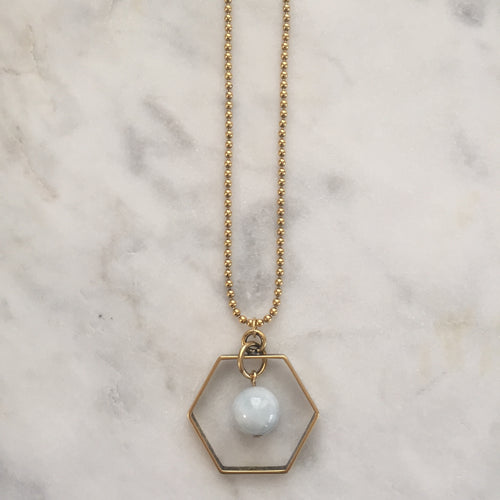 Satya Necklace - Aquamarine
