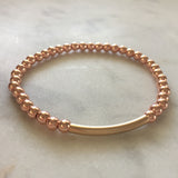 Simplicity Bracelet - Rose Gold Hematite