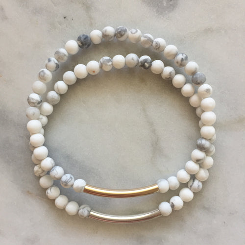 Simplicity Bracelet - Howlite