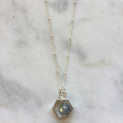 Satya Mini Necklace - Labradorite
