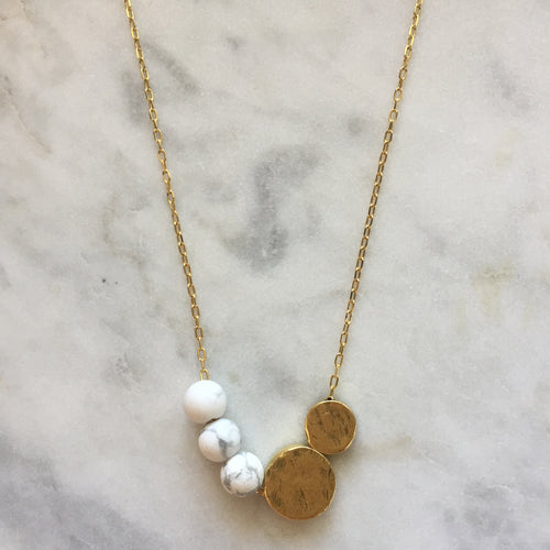 Balance Necklace - Howlite