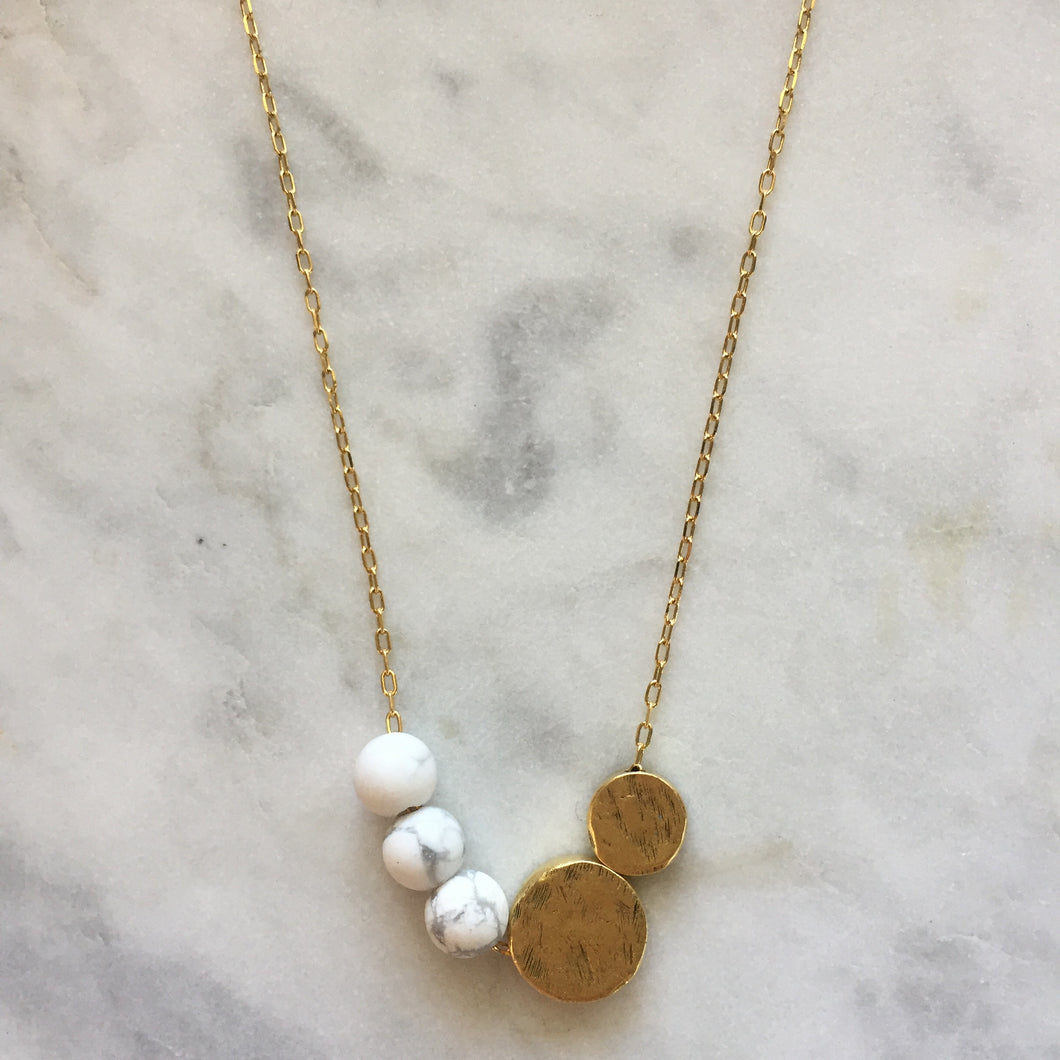Balance Necklace - Howlite