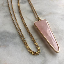 Trika Necklace - Rose Quartz