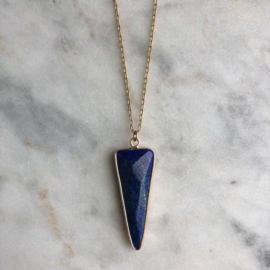 Trika Necklace - Lapis Lazuli