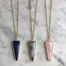 Trika Necklace - Rose Quartz