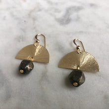 Sun Salutation Earrings - Pyrite