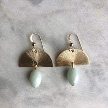 Sun Salutation Earrings - Amazonite
