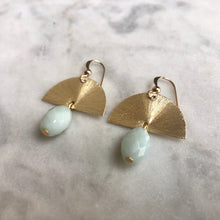 Sun Salutation Earrings - Amazonite
