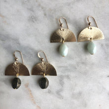 Sun Salutation Earrings - Amazonite