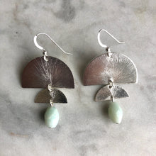 Sun Salutation Statement Earrings - Amazonite