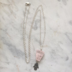Protection Necklace - Rose Quartz