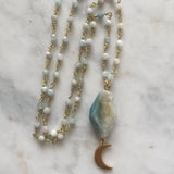 Luna Necklace - Amazonite & Aquamarine