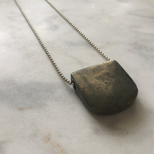 Intelligent Action Necklace - Pyrite