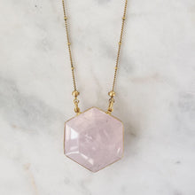 I Am Love Necklace - Rose Quartz