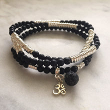 Onyx layering bracelet