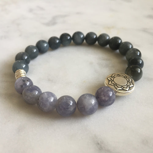 Purity Bracelet - Cat's Eye & Iolite