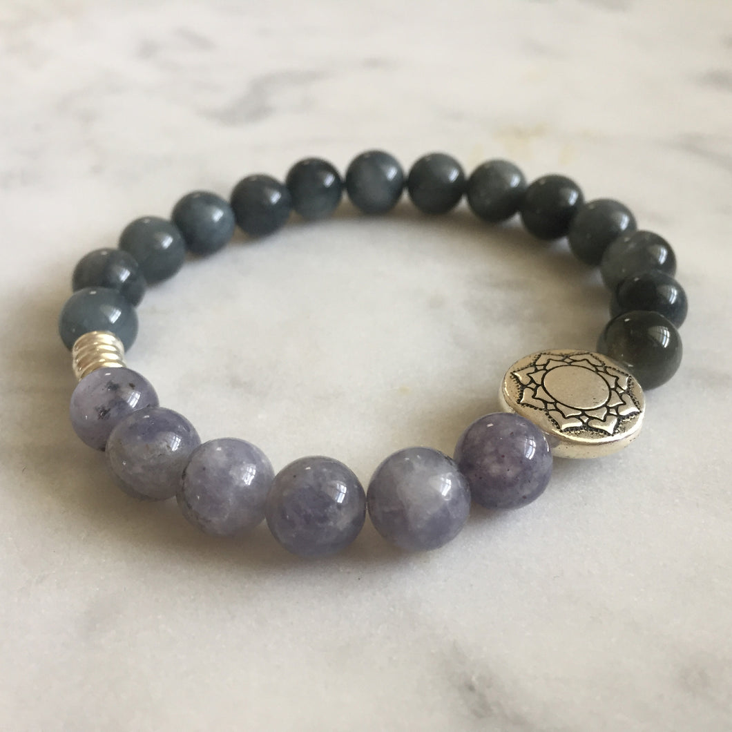 Purity Bracelet - Cat's Eye & Iolite
