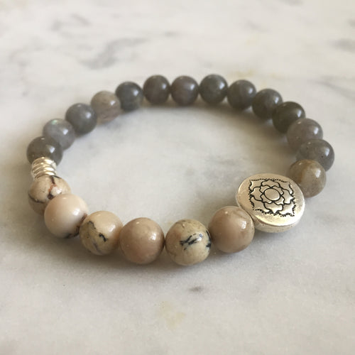 Purity Bracelet - Labradorite & African Opal