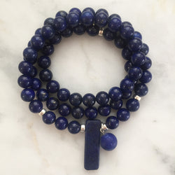 Thou Art That Necklace & Wrap Bracelet - Lapis Lazuli