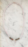 Thou Art That Necklace & Wrap Bracelet - Rose Quartz & Unakite
