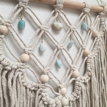 Moonstone & Amazonite Macrame Wall Hanging